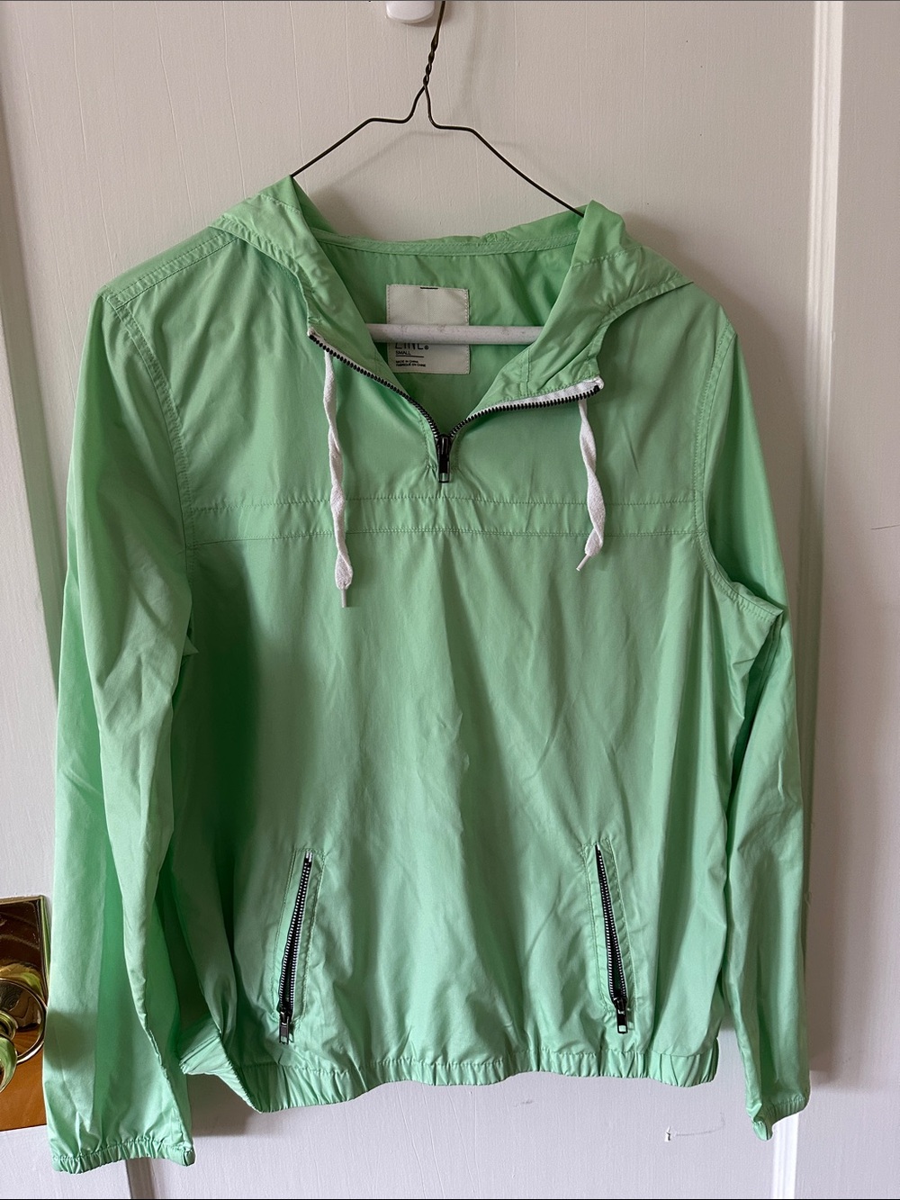 Zine Clothing Mint Green Hooded Rain Anorak